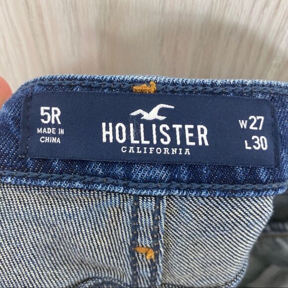 Hollister | Distressed High Rise Vintage Stretch Super Skinny Jeans Size 5 / 27 - Picture 7 of 9
